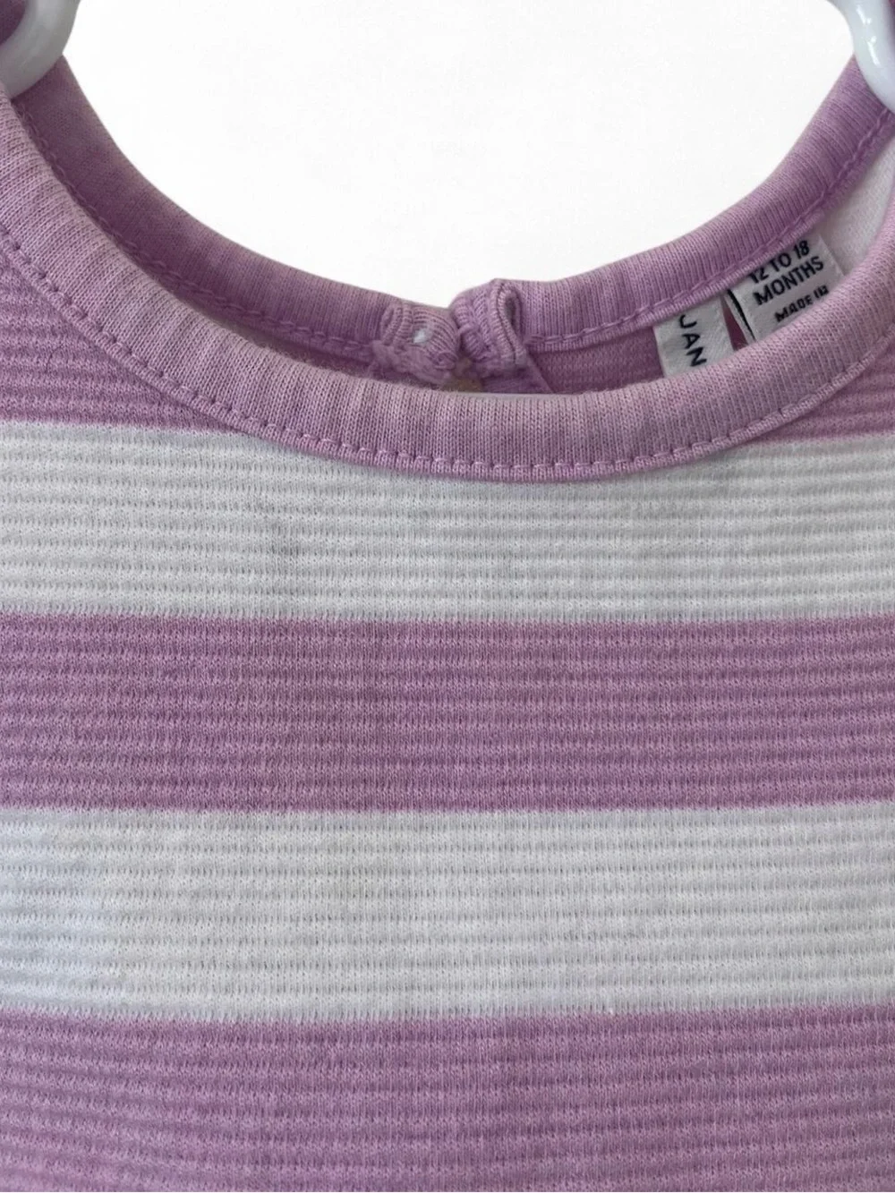12-18M Girl Janie and Jack Sleeveless Ribbed Textured Fit & Flare Striped Dress